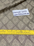 Fabulous Quality Silk Shantung Quilted and Block Printed - Olive Gold!!!