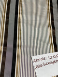 Designer Quality Gorgeous Silk Taffeta Satin Weave Stripes - BLACK/BROWN/GOLDS/OFF-WHITE!!!