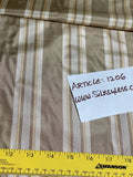 Designer Quality Gorgeous Silk Taffeta Satin Weave Dobby Stripes - BEIGE/CREAM/NATURAL!!!