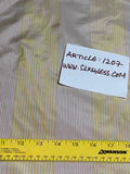 Designer Quality Gorgeous Silk Taffeta Stripes Dobby Weave - GOLDEN YELLOW/BEIGE!!!