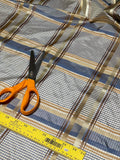 Designer Quality  Gorgeous Satin Weave Plaid  - BLUES/GOLD!!!