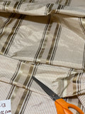 Designer Quality Gorgeous Silk Taffeta Satin Weave Stripes - CREAM/BEIGE/GOLDS!!!
