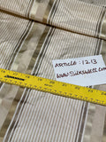 Designer Quality Gorgeous Silk Taffeta Satin Weave Stripes - CREAM/BEIGE/GOLDS!!!