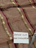 Designer Quality Gorgeous Silk Taffeta Satin Weave Stripes- WINE/ GOLDS/ BROWNS/OLIVE GREENS!!!!!!