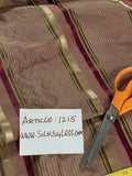 Designer Quality Gorgeous Silk Taffeta Satin Weave Stripes- WINE/ GOLDS/ BROWNS/OLIVE GREENS!!!!!!