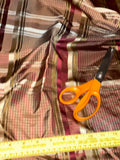 Designer Quality Gorgeous Silk Taffeta Satin Weave Plaid - OLIVE GREEN/GOLD/WINE!!!