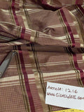 Designer Quality Gorgeous Silk Taffeta Satin Weave Plaid - OLIVE GREEN/GOLD/WINE!!!