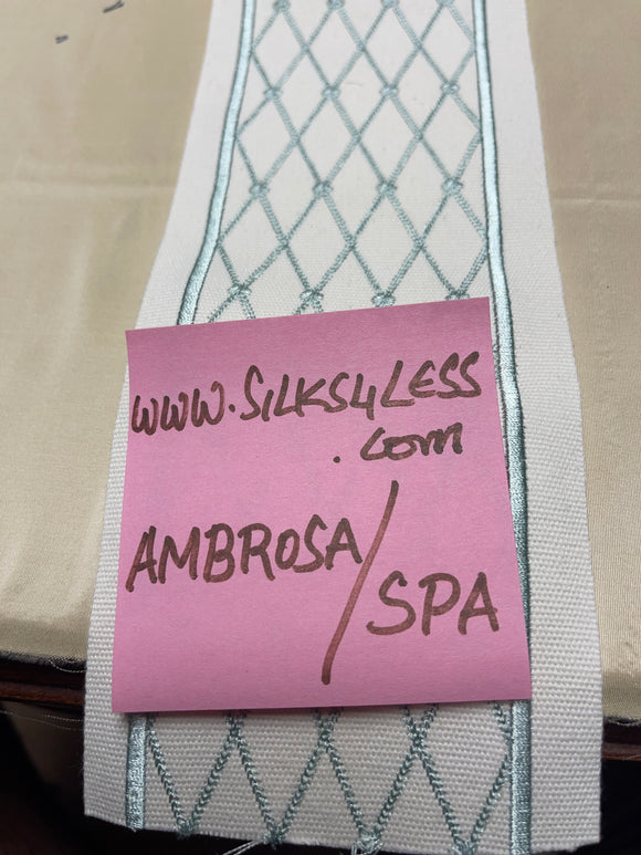 Embroidered Designer Quality Trim In Spa!!!