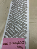 Embroidered Designer Quality Trim In Silver!!!
