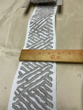 Embroidered Designer Quality Trim In Silver!!!