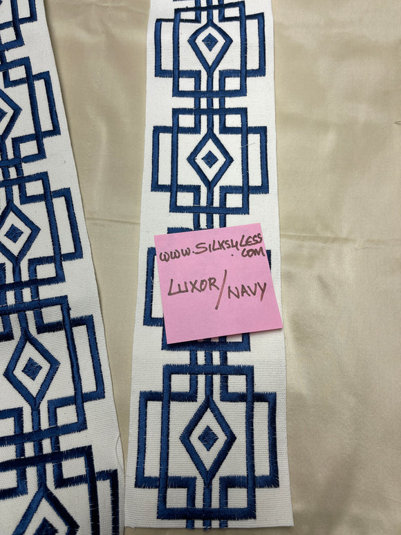 Embroidered Designer Quality Trim In Navy!!!