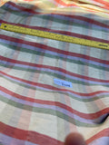 Designer Quality Silk Dupioni Small Checks - GREENS/ PEACH/ IVORY!!!
