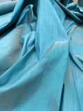 Fabulous Quality 100% Polyester Iridescent Dupion or Faux Silk - TURQUOISE!!!