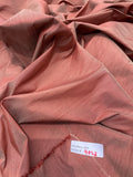 Fabulous Quality 100% Polyester Iridescent Dupion or Faux Silk -BRICK RED!!!