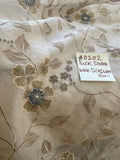 Exquisite Quality Silk Organza Sheer Embroidery/ Hand Painted - IVORY/ OLIVE/ GRAY!!!