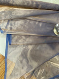 Fabulous Quality Silk Metallic Organza Plain Or Tissue Silk Plain - BLUE/ GOLD!!!