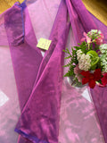 Fabulous Quality Silk Metallic Organza Plain Or Tissue Silk Plain - PURPLE/COPPER!!!