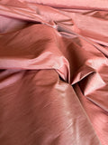 Fabulous Quality 100% Polyester Iridescent Dupion or Faux Silk -BRICK RED!!!