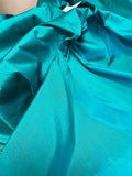 Fabulous Quality 100% Polyester Iridescent Dupion or Faux Silk - EMERALD!!!