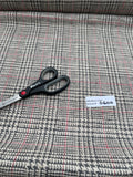 Fabulous Quality Raw Silk Matka Tweed Plaid - GRAY/IVORY/RED!!!