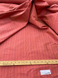 Exquisite Quality Silk Shantung Thin Stripes -  WOODLAND STRAWBERRY!!!