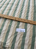 Fabulous Quality Silk Shantung Stripes -IVORY/ OFF-WHITE/ GREENS!!!
