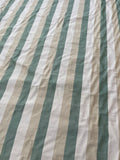 Fabulous Quality Silk Shantung Stripes -IVORY/ OFF-WHITE/ GREENS!!!
