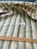 Fabulous Quality Silk Shantung Stripes -IVORY/ OFF-WHITE/ GREENS!!!
