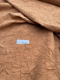 Designer Quality Silk Shantung / Crushed Silk Collection - DARK TAN!!!