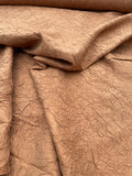 Designer Quality Silk Shantung / Crushed Silk Collection - DARK TAN!!!