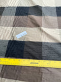 Designer Quality Silk Shantung Buffalo Check - BLACK/ TAN/ OLIVE/ BROWNS!!!