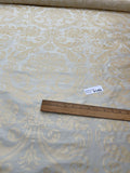Designer Quality Silk Shantung Screen Print  - DAMASK PATTERN!!!