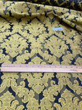 High Quality Heavy Silk Satin Damask Jacquard - BLACK/ GOLD!!!