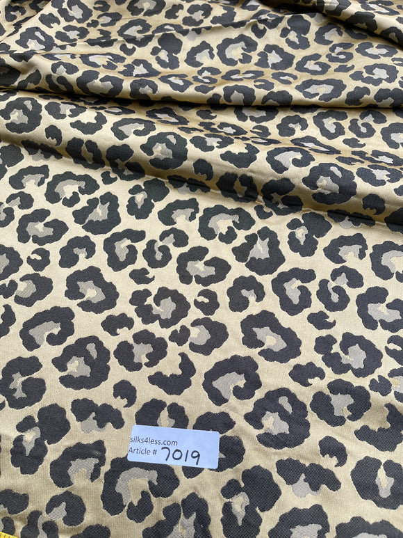 Designer Quality Silk Satin Damask Jacquard - LEOPARDO PATTERN!!!