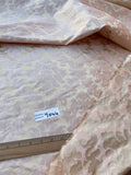 High Quality Heavy Silk Satin Damask Jacquard - PEACH PINK/ GOLD!!!