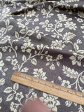 Designer Quality Heavy Silk Satin Damask Jacquard - FLORAL PATTERN!!!
