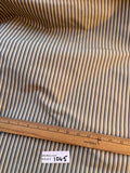 Fantastic Quality Silk Taffeta Stripes - STEEL/GRAY/CREAM!!!
