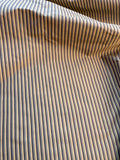 Fantastic Quality Silk Taffeta Stripes - STEEL/GRAY/CREAM!!!