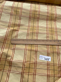 Designer Quality Silk Taffeta Plaid  - GOLDEN YELLOW/ RED/ GREENS!!!