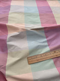 Designer Quality Gorgeous Silk Taffeta Plaid - PASTEL COLORS!!!