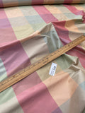 Designer Quality Gorgeous Silk Taffeta Plaid - PASTEL COLORS!!!