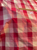 Designer Quality Gorgeous Silk Taffeta Plaid - RED/ PEACK/ PINK!!!