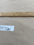 Designer Quality Silk Taffeta Mini Stripes - IVORY/ SIENNA!!!