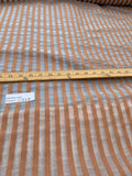 Exquisite Quality Silk Organza/Spun Silk Sheers Stripes- BROWN/ OFF-WHITE!!!