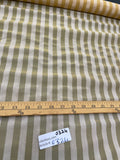 Exquisite Quality Silk Organza/Spun Silk Sheers Stripes - GOLD/ OFF-WHITE!!!