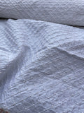 Exquisite Quality Silk Shantung Quilt with Pearl - BRIDAL WHITE!!!