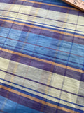 Designer Quality Silk Dupioni Plaid - BLUES/ PURPLE/ PASTEL GREEN!!!
