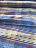 Designer Quality Silk Dupioni Plaid - BLUES/ PURPLE/ PASTEL GREEN!!!