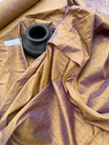 Designer Quality Slubby Dupioni, Hand Woven - PURPLE/GOLD!!!