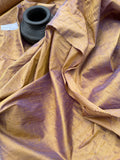 Designer Quality Slubby Dupioni, Hand Woven - PURPLE/GOLD!!!